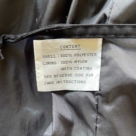 Fleet Street Adjustable Waist Coat Raincoat Waterproof Toggles Full Zip Sz Small - Picture 8 of 11